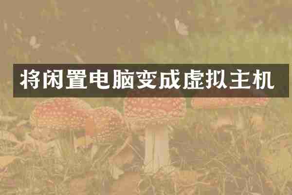 将闲置电脑变成虚拟主机