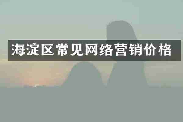 海淀区常见网络营销价格