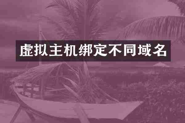 虚拟主机绑定不同域名