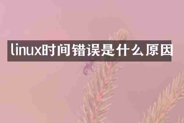 linux时间错误是什么原因
