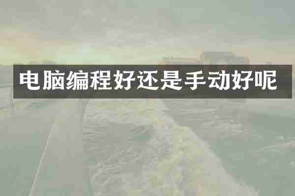 电脑编程好还是手动好呢