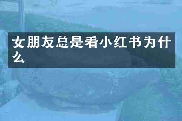 女朋友总是看小红书为什么