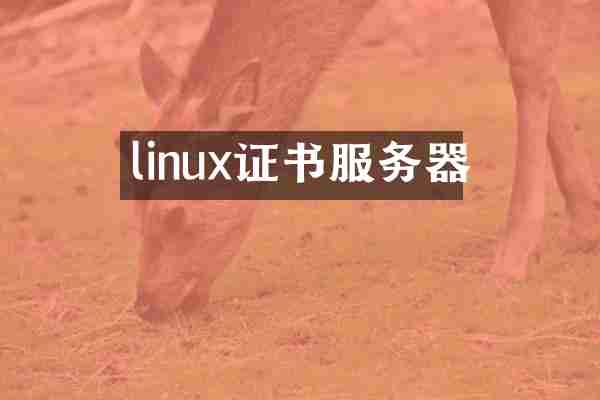 linux证书服务器