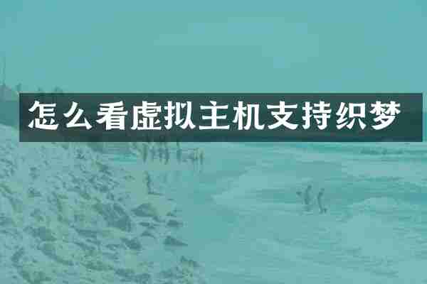 怎么看虚拟主机支持织梦