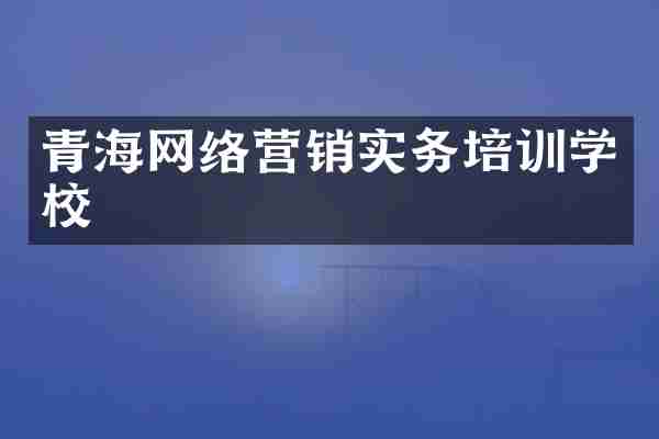 青海网络营销实务培训学校