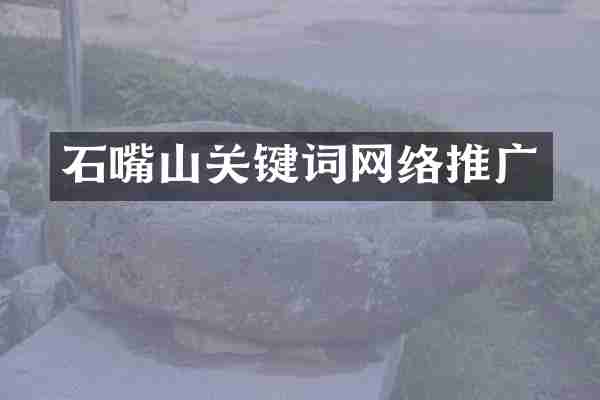 石嘴山关键词网络推广