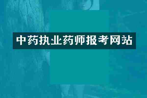 中药执业药师报考网站