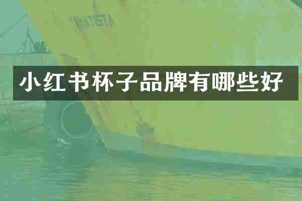 小红书杯子品牌有哪些好