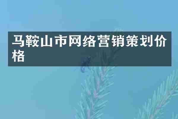 马鞍山市网络营销策划价格