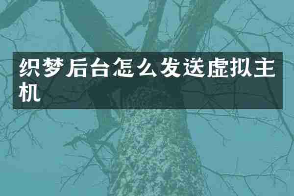 织梦后台怎么发送虚拟主机