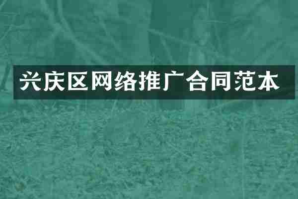 兴庆区网络推广合同范本
