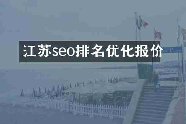 江苏seo排名优化报价