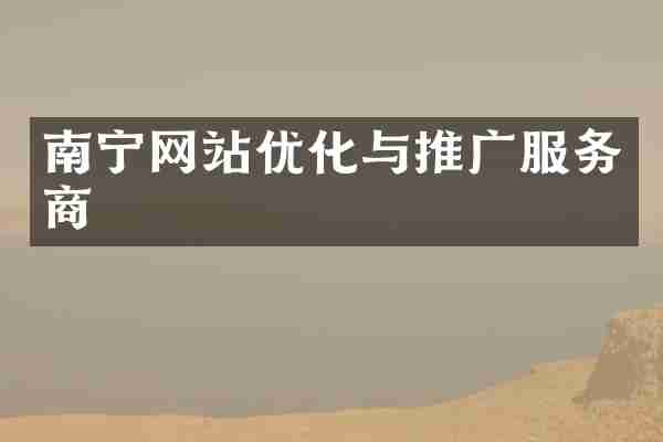 南宁网站优化与推广服务商