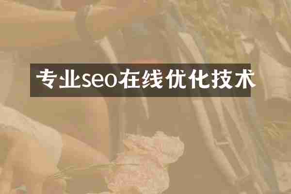 专业seo在线优化技术