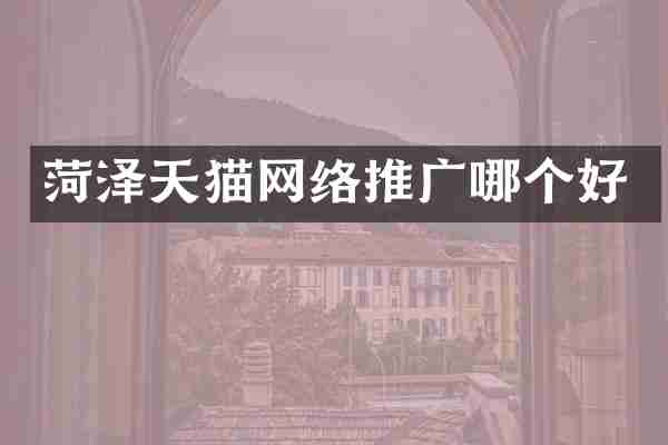 菏泽天猫网络推广哪个好