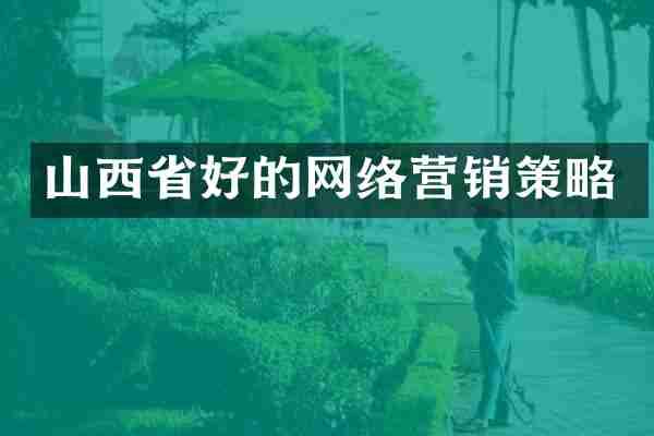 山西省好的网络营销策略