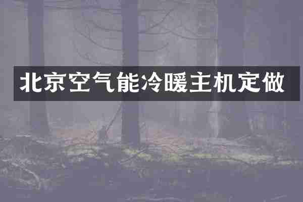 北京空气能冷暖主机定做