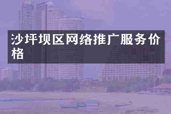 沙坪坝区网络推广服务价格