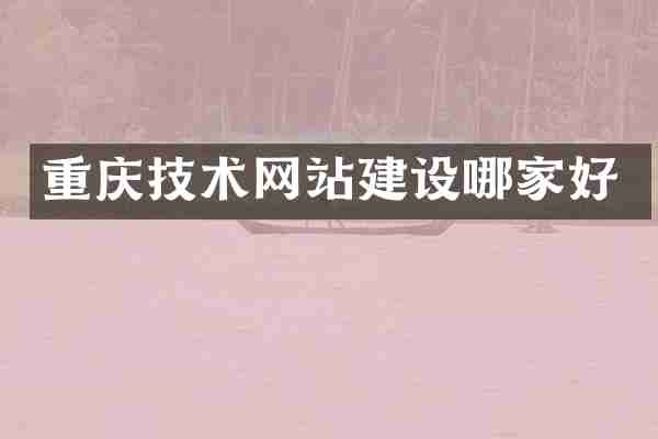 重庆技术网站建设哪家好