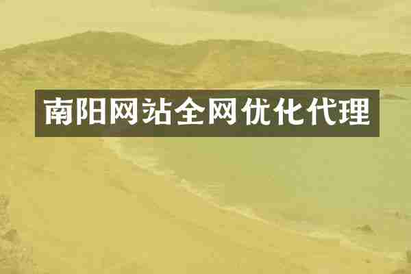 南阳网站全网优化代理