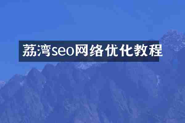 荔湾seo网络优化教程