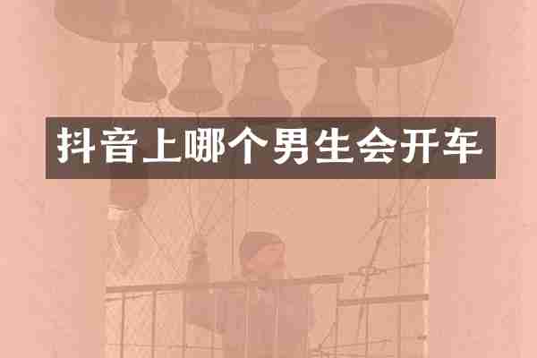 抖音上哪个男生会开车