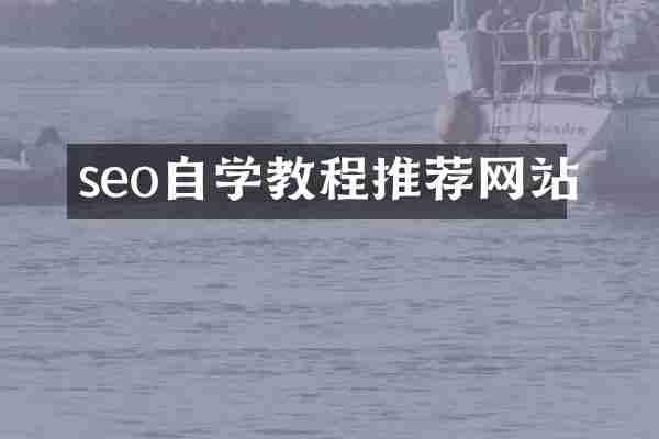 seo自学教程推荐网站