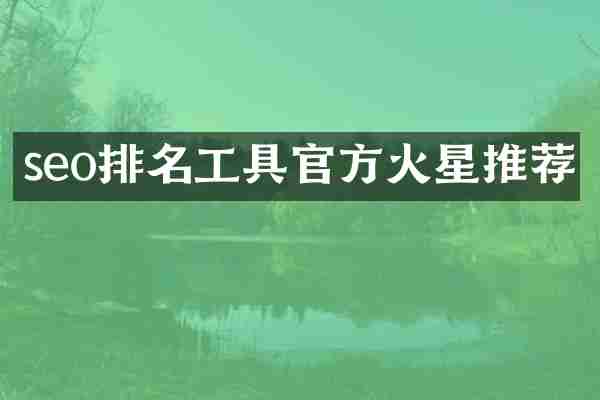 seo排名工具官方火星推荐