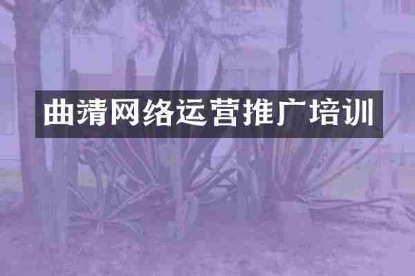 曲靖网络运营推广培训