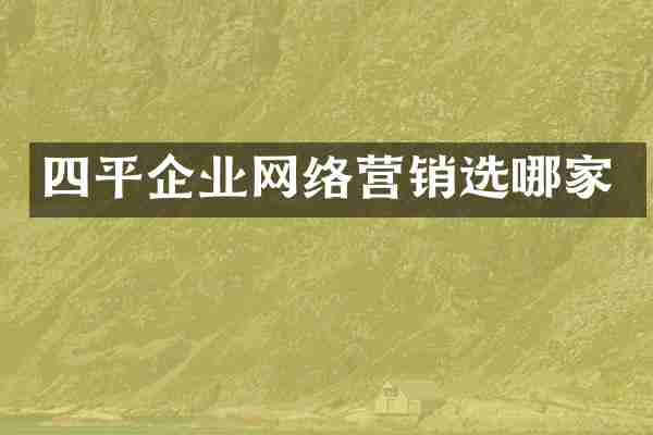 四平企业网络营销选哪家