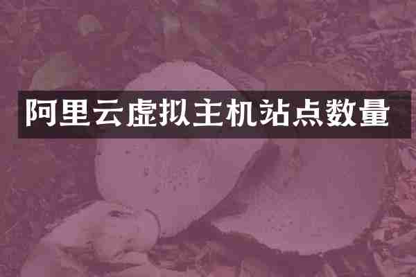 阿里云虚拟主机站点数量