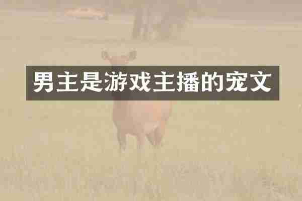 男主是游戏主播的宠文