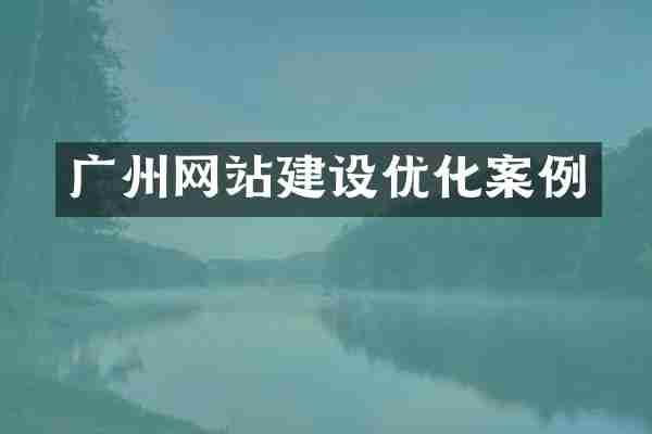 广州网站建设优化案例