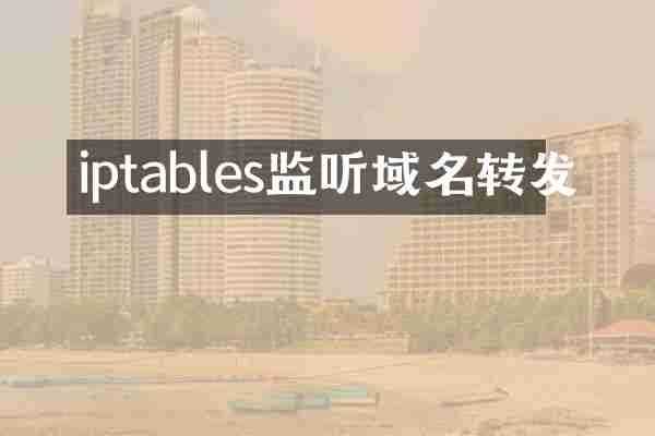 iptables监听域名转发