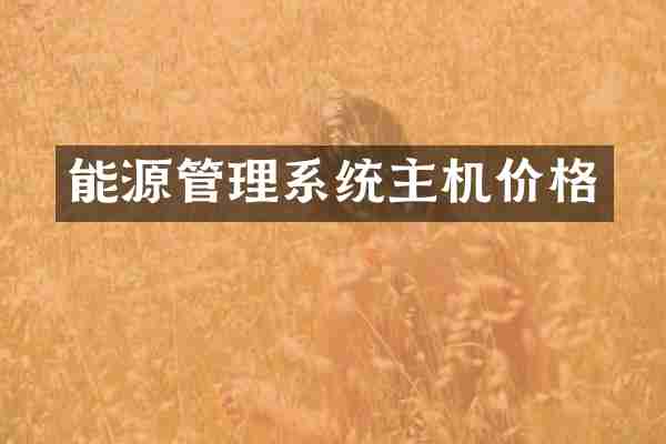 能源管理系统主机价格