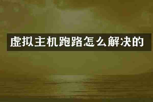 虚拟主机跑路怎么解决的