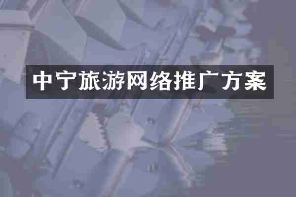 中宁旅游网络推广方案