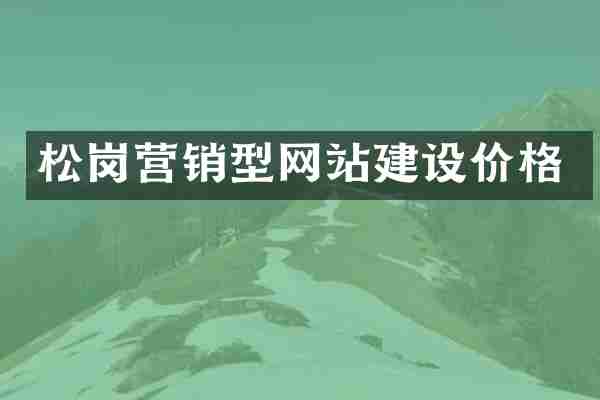 松岗营销型网站建设价格