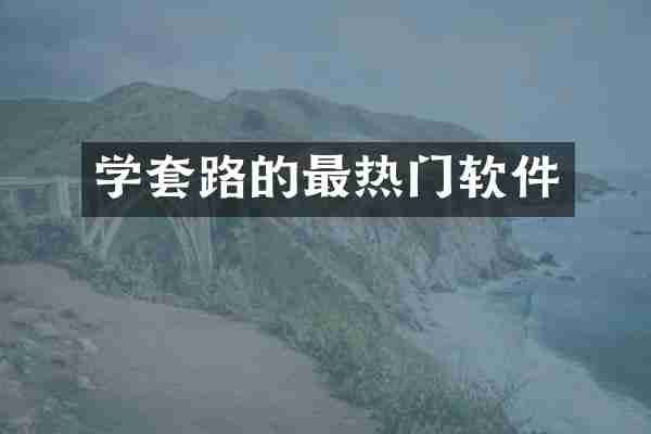 学套路的最热门软件