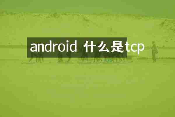 android 什么是tcp