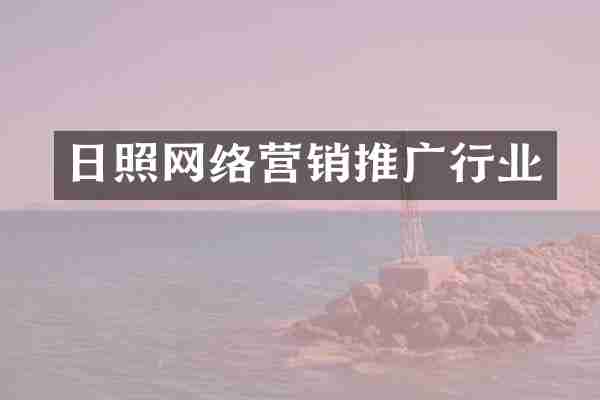 日照网络营销推广行业