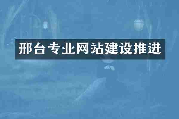邢台专业网站建设推进