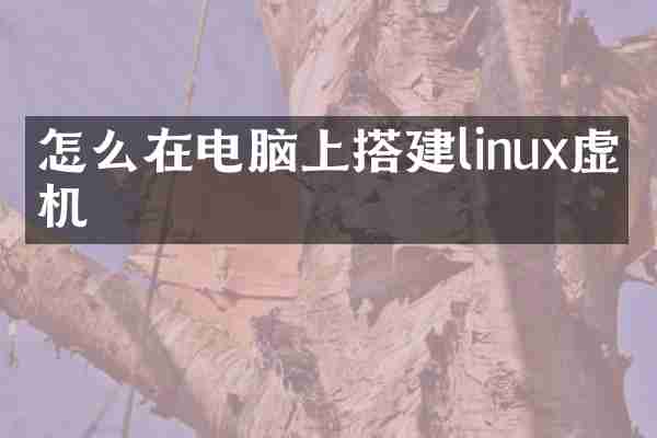 怎么在电脑上搭建linux虚拟机