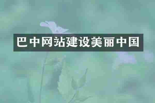 巴中网站建设美丽中国