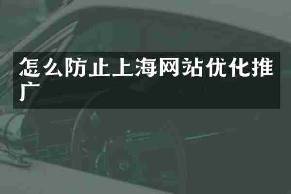 怎么防止上海网站优化推广