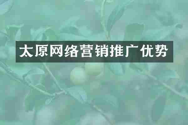 太原网络营销推广优势