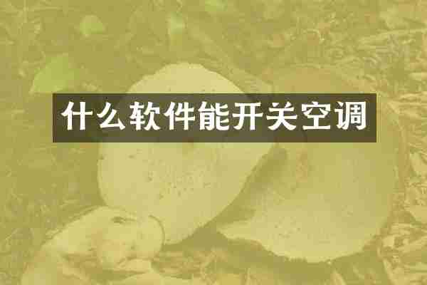 什么软件能开关空调