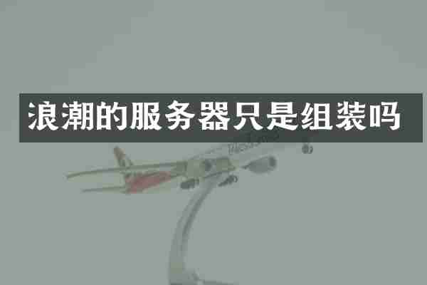 浪潮的服务器只是组装吗
