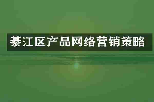 綦江区产品网络营销策略