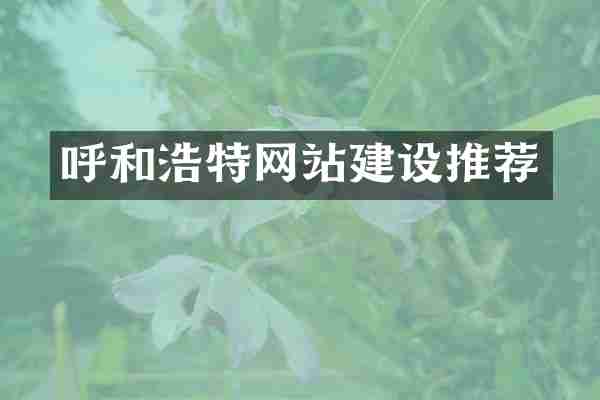 呼和浩特网站建设推荐